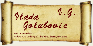 Vlada Golubović vizit kartica